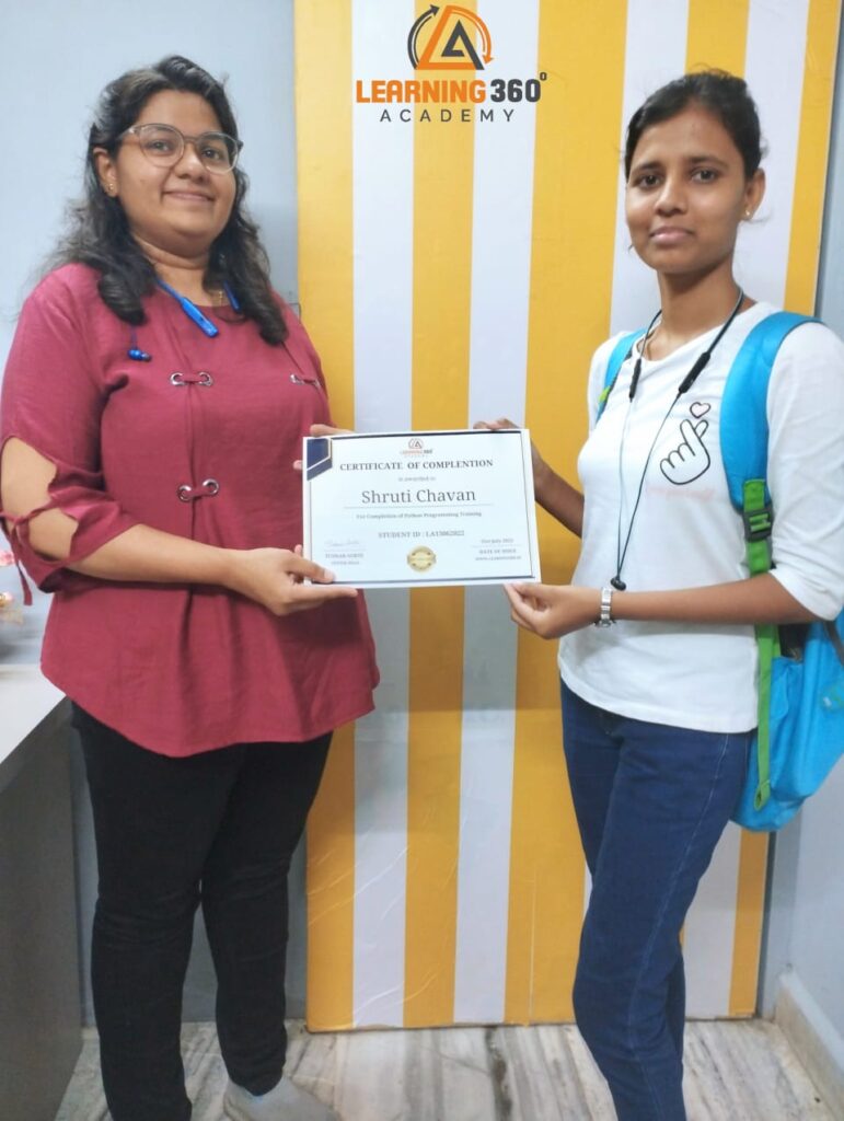 Python Certification Program at learning360 Thane: Students and Faculty